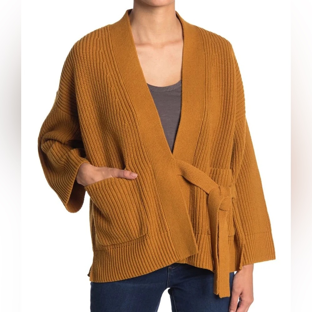 Madewell Madison Rib Knit Kimono Style Sweater - Medium